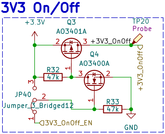 3.3V On/Off MOSFET Circuit
