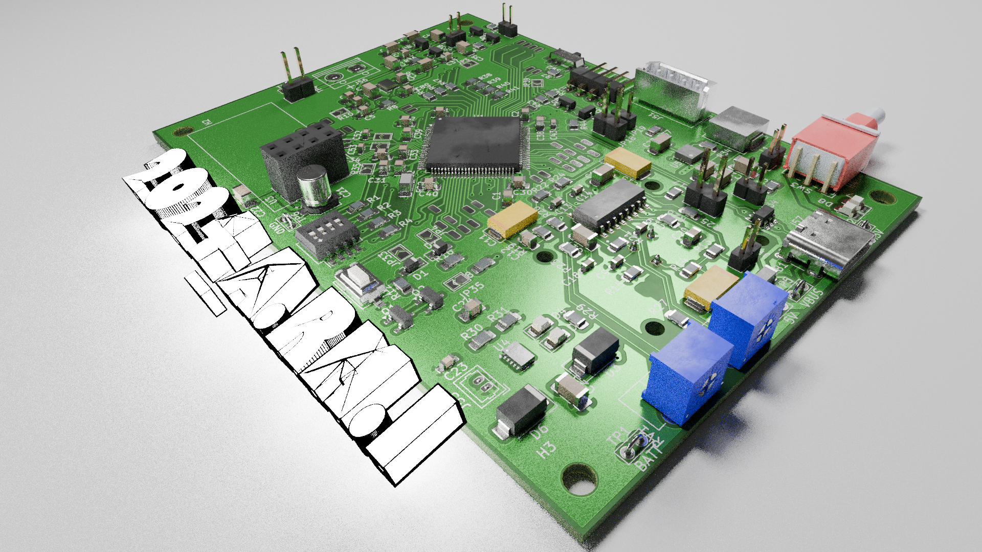 PCB 3D Render